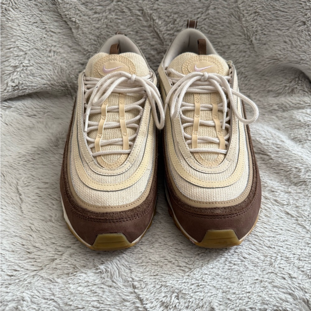Nike Air Max 97s Cream and Brown
